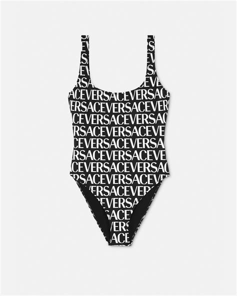 versace one piece swimsuit black|Versace bikini.